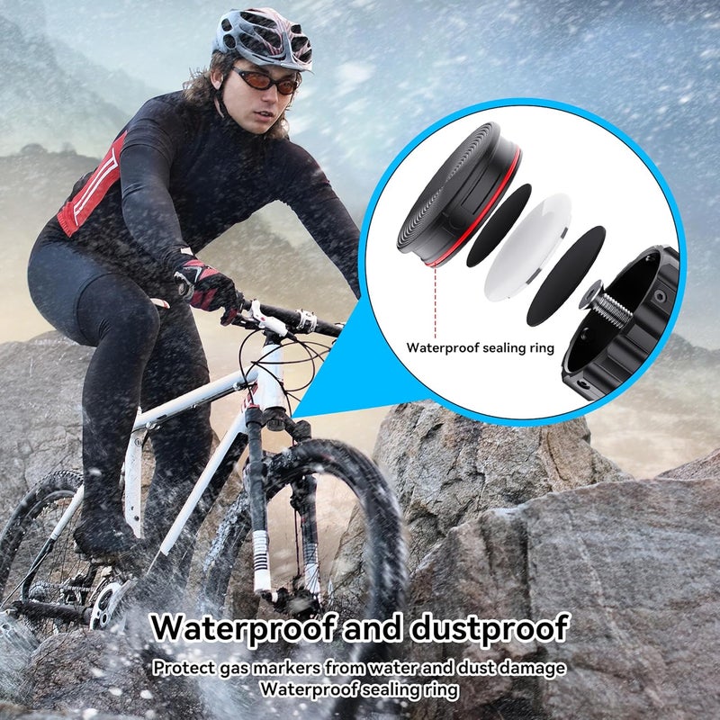 Dr.DJ AirTag Bike Mount Hidden in Fork - Waterproof Anti-Theft Airtag Holder for Bicycle Frame Tubes (Fits 21-30mm/0.82-1.18in) w/Tools, Durable ABS & Steel, for Apple Tracker Mount, Stealth &Ultra-Secure - Image 4